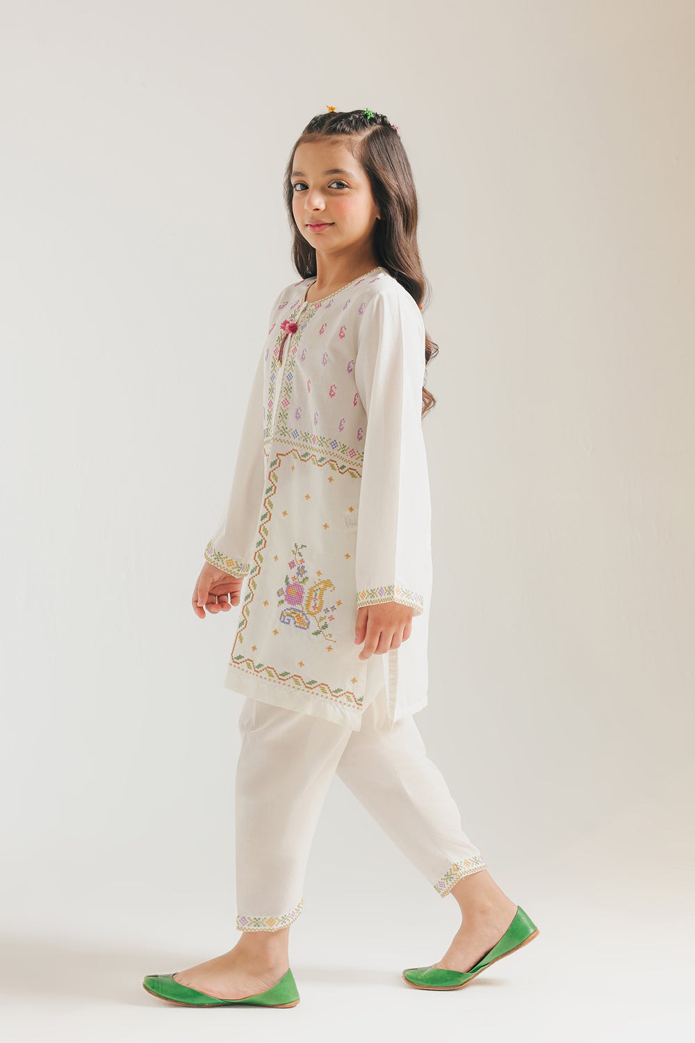 KW Kids Summer Lawn Unstitched – 2-Piece Embroidered Outfit