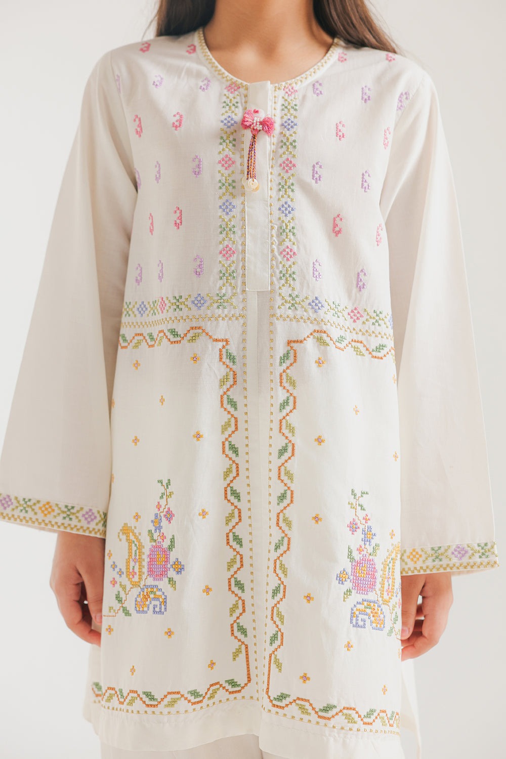 KW Kids Summer Lawn Unstitched – 2-Piece Embroidered Outfit
