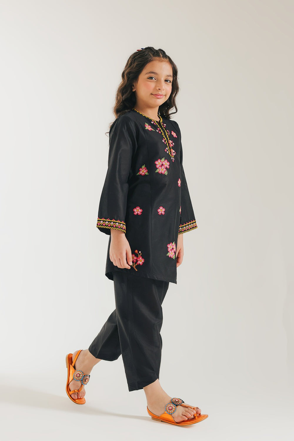 KBL1 Kids Summer Lawn Unstitched – 2-Piece Embroidered Outfit