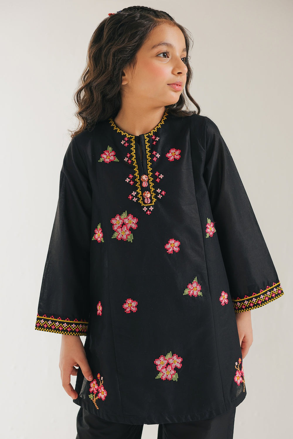 KBL1 Kids Summer Lawn Unstitched – 2-Piece Embroidered Outfit