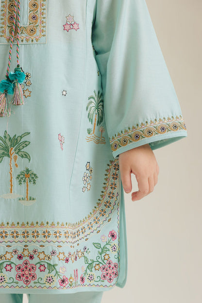 KSG Kids Summer Lawn Unstitched – 2-Piece Embroidered Outfit
