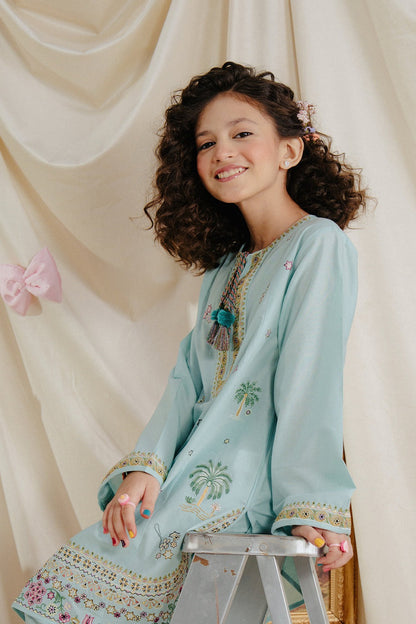KSG Kids Summer Lawn Unstitched – 2-Piece Embroidered Outfit