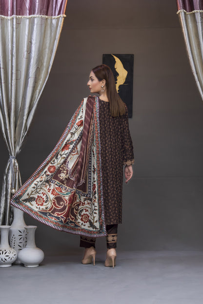Dhanak: Stitched Sublimation 3 Piece Ensemble - Vibrant, Ready-to-Wear Fashion