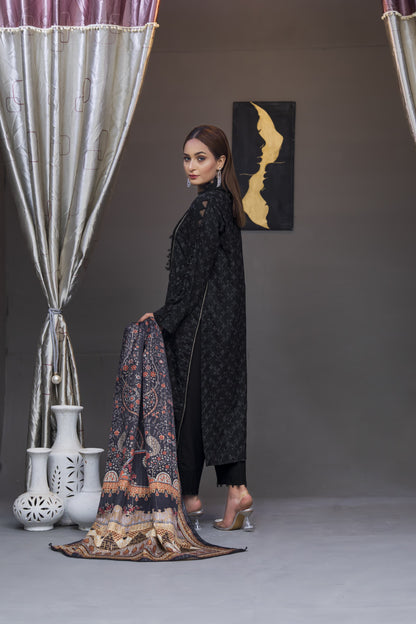 Dhanak: Stitched Sublimation 3 Piece Ensemble - Vibrant, Ready-to-Wear Fashion