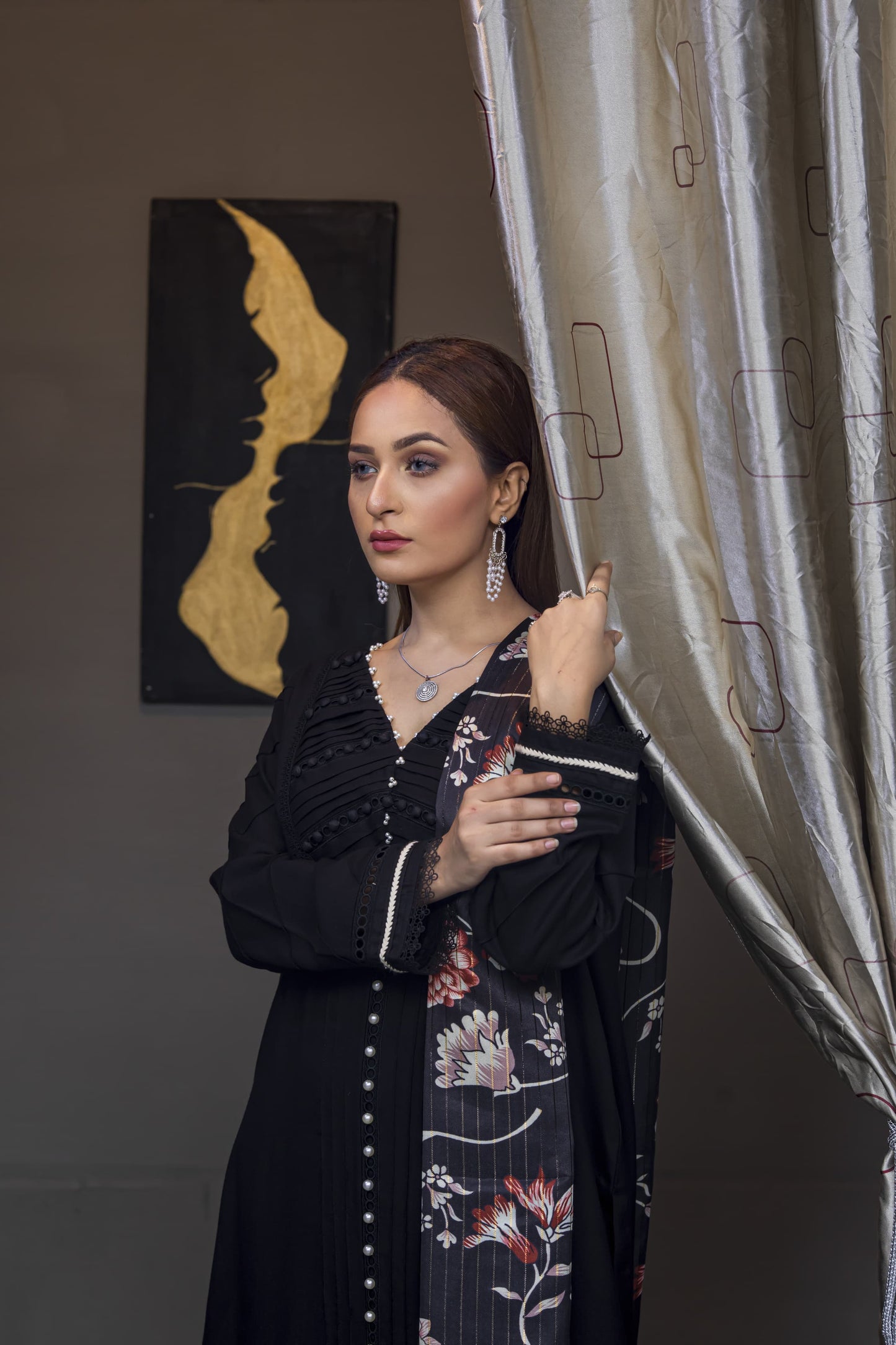 Dhanak: Stitched Sublimation 3 Piece Ensemble - Vibrant, Ready-to-Wear Fashion