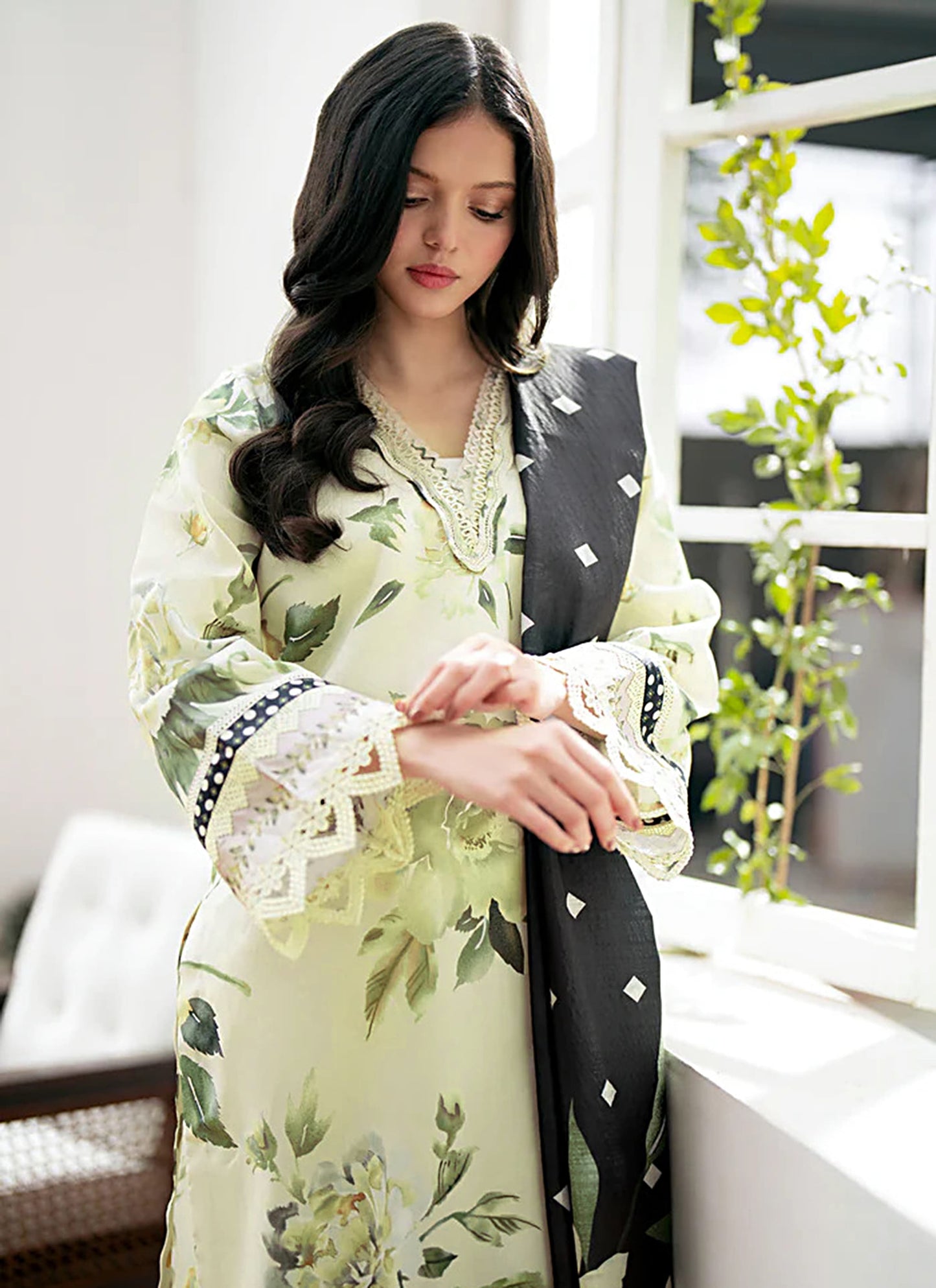 Digital Print Linen Allover 3 Piece
