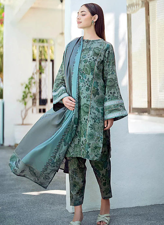 Digital Print Linen Allover 3 Piece