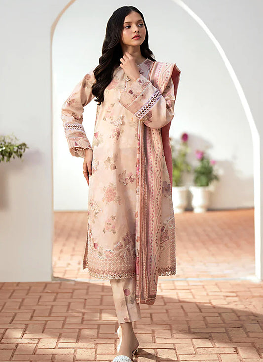 Digital Print Linen Allover 3 Piece