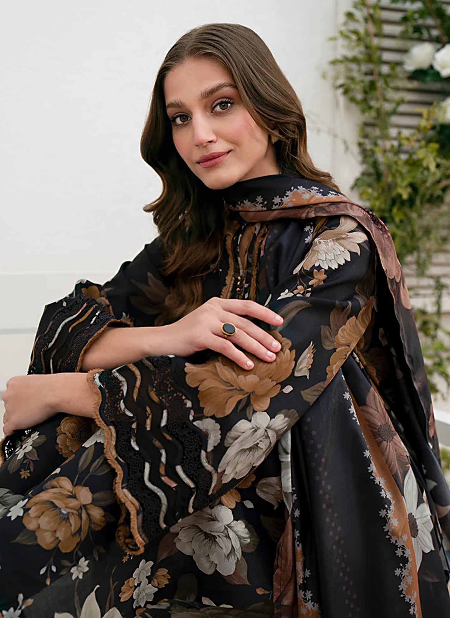 Digital Print Linen Allover 3 Piece