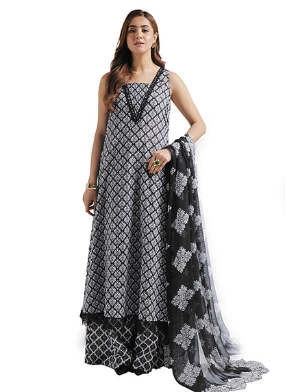 Digital Print Linen Allover 3 Piece