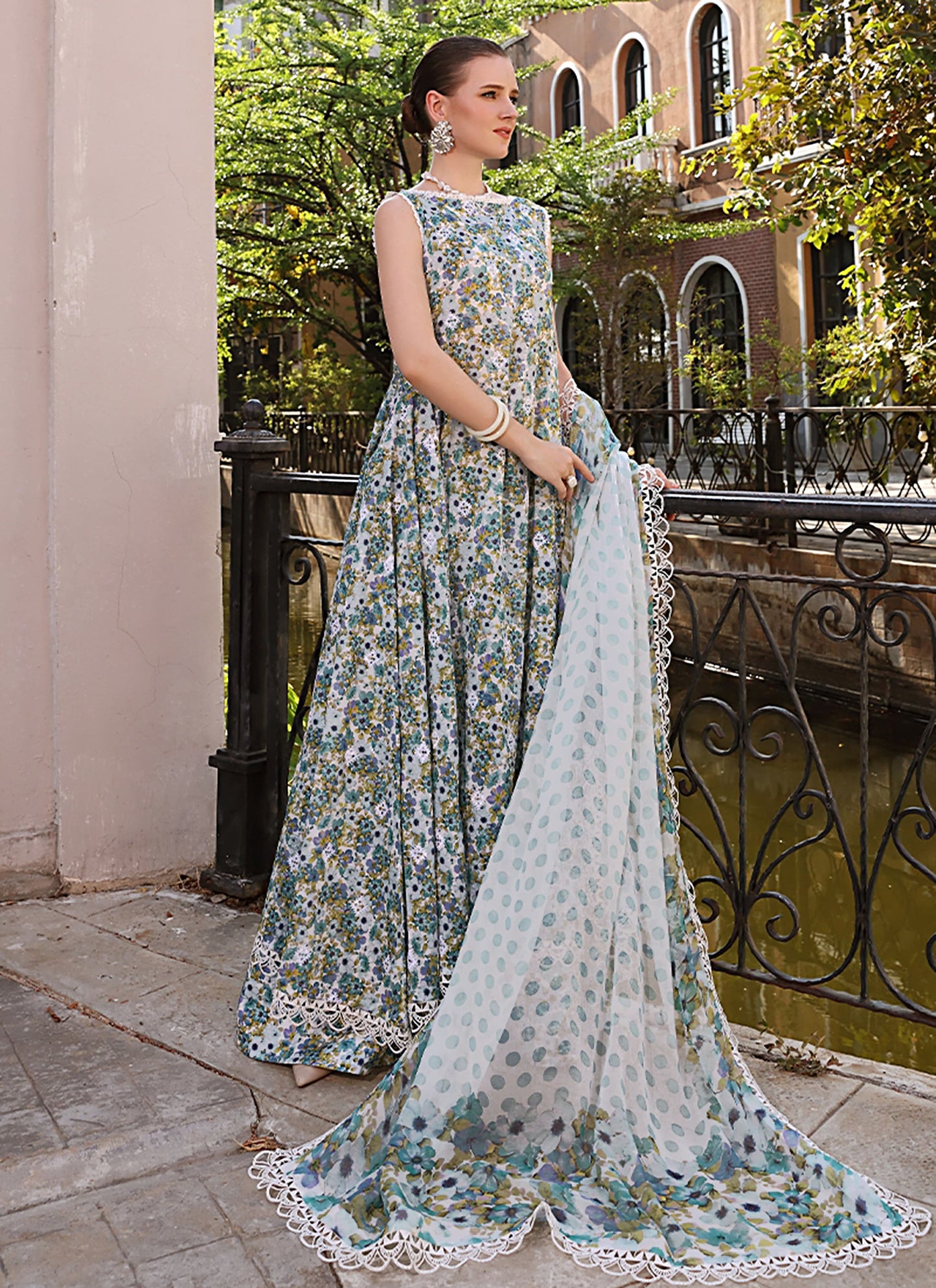 Digital Print Linen Allover 3 Piece