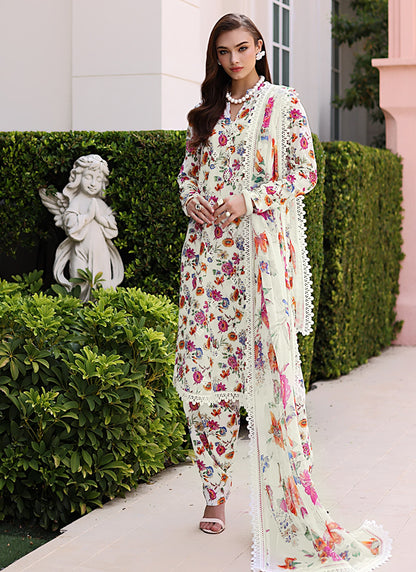 Digital Print Linen Allover 3 Piece